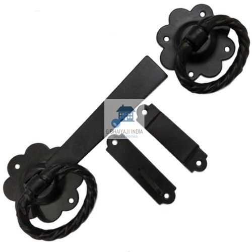 Finished Metal Twisted Ring Gate Latch, Feature : Durable, High Strength, Rust Proof, Rustproof