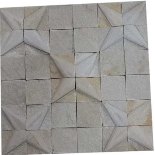 Sandstone Mosaic Tiles, Color : Mint White