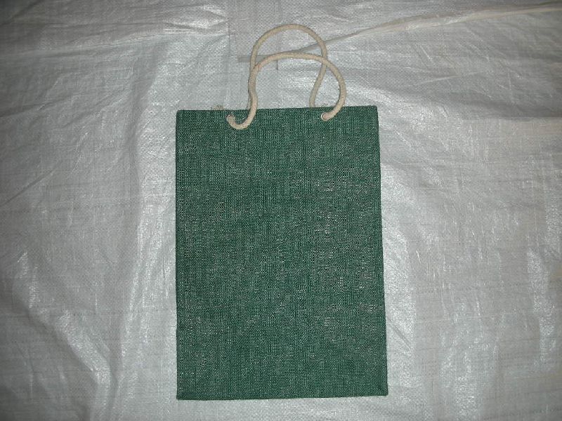 Dyed jute bag with rope handle