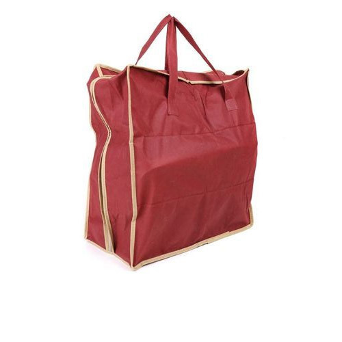 Polyester Shoe Tote Bag, Color : maroon