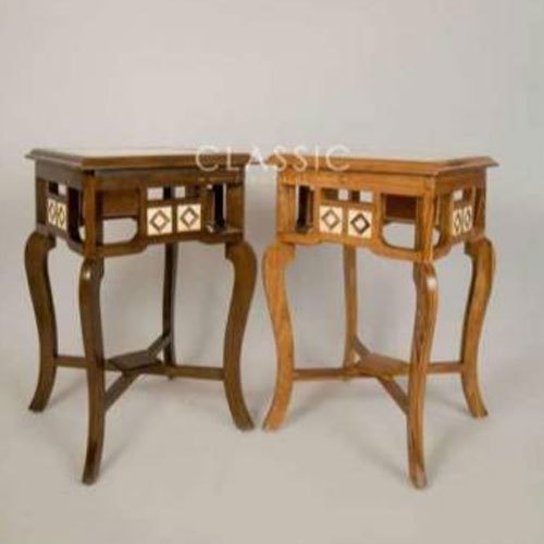 Classic Furnishers Square Teakwood Teak Wood Table