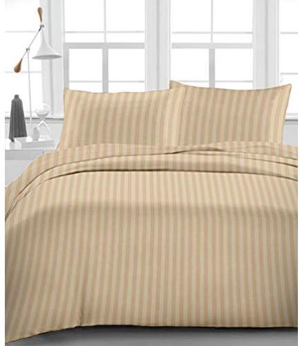 Satin Stripe Bed Sheet