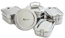 Stainless Steel Lunch Box, Color : WHITE