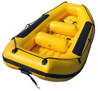 PVC Inflatable Boat, Color : Yellow