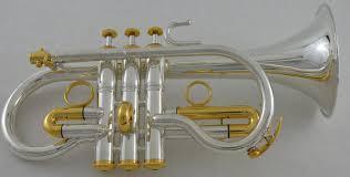 Brass Soprano Cornet, for Musical Use, Color : Golden, Silver