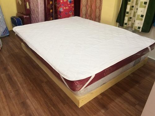 Outer material cotton Waterproof Mattress Protector, Color : white