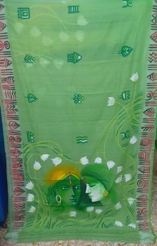 Craft Village Hand Painted Tant Saree, Occasion : Party Wear