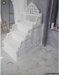 Plain Non Polished Marble Stairs, Shape : Rectangular