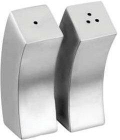 Stainless Steel Salt And Pepper Shaker, Color : Silver