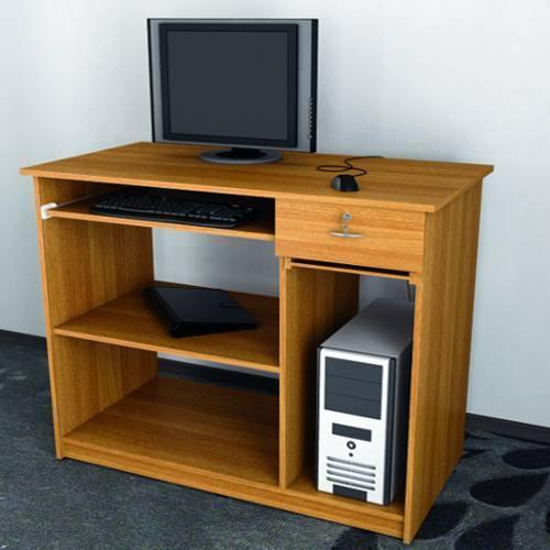 Plain Wooden Computer Table, Color : Brown