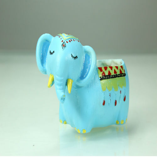 Elephant Resin Pot