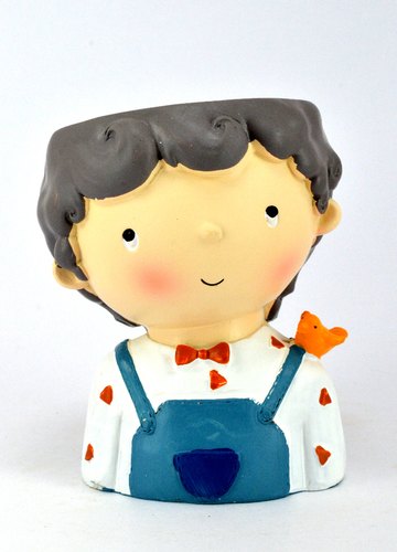 Handsome Boy Resin Pot