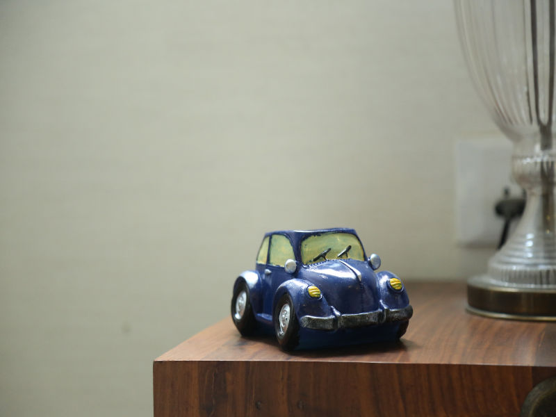 Retro Small Car Resin Pot