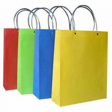 Rectangular Polypropylene Handle Bags, for Shopping, Technics : Machine Made