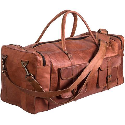 Voyager Travel Leather Duffel Bag