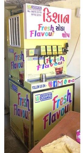 5 Flavor Soda Vending Machine, Capacity : 1000 Glasses of 250 ml/Day