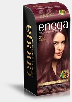 Enega Crème Burgundy Hair Color, for Parlour, Personal, Packaging Type : Plastic Packet