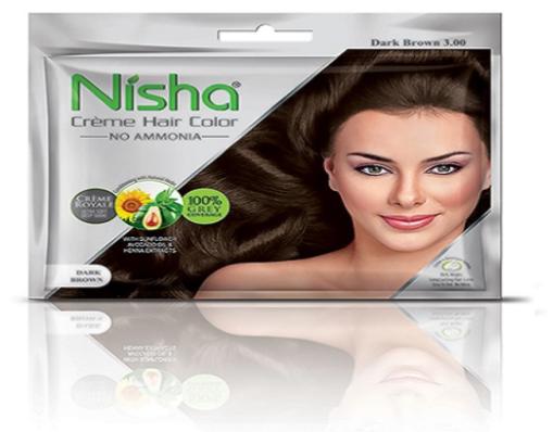 Nisha Crème Dark Brown Hair Color