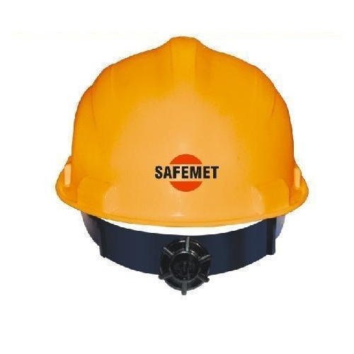 Yellow Sprotection HDPE Industrial Safety Helmet, for Construction, Metro, Packaging Type : Single
