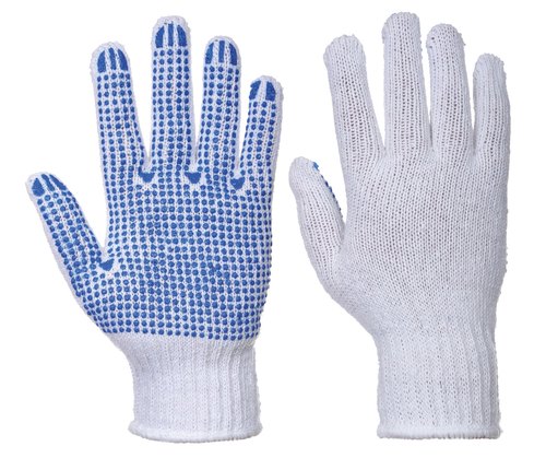 PVC Polka Dotted Grip Gloves, Gender : Unisex