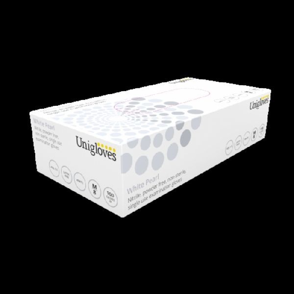 White Pearl Nitrile Medical and Food Glove