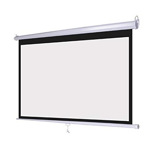 Rectangular Aluminium Manual Projector Screen, Color : White