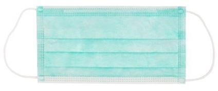 HEALTH HYGINE Non Woven 3 PLY MASK, for Clinical, Hospital, Laboratory, rope length : 5inch