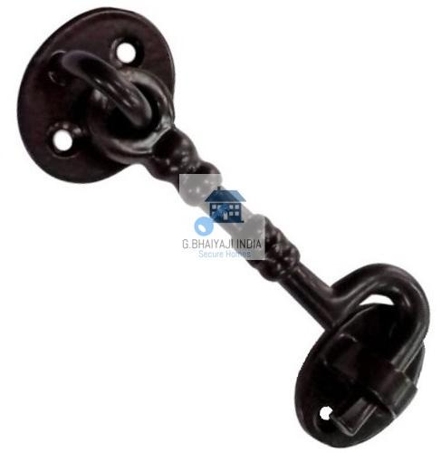 Powder Coated Cast Iron Cabin Hook With Ribs, for Cabinet Use, Furniture, Hangings, Sanitary Fittings