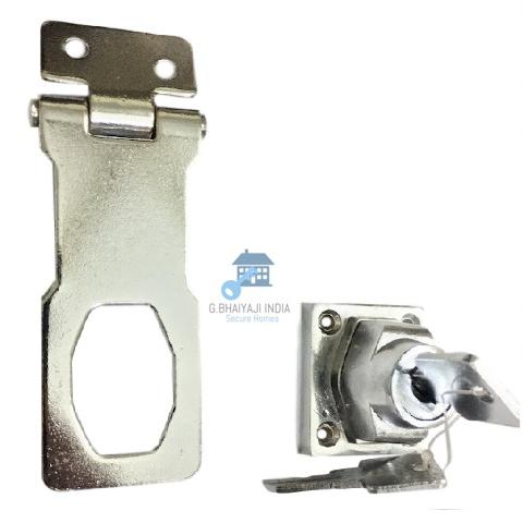 Non Polished Stainless Steel Hasp Key Lock, for Box, Cabinet Use, Luggage, Feature : Accuracy, Long Functional Life