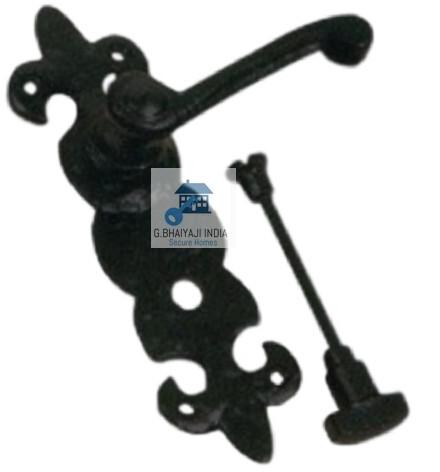 Polished Iron Ornamental Lever Bathroom, for Doors, Feature : Durable, Fine Finished, Perfect Strength