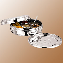 Plain Stainless Steel spices pot, Feature : Durable Design, Gleaming Surface, Glossy Look