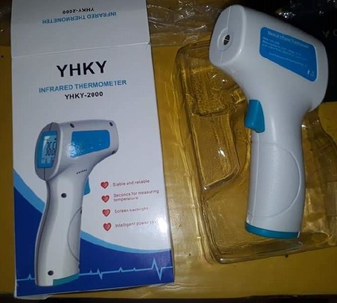 White Yhky Non Contact Infrared Thermometer, For Medical Use, Certification : Ce Certified