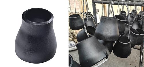 Carbon steel concentric reducer, for Industrial, Color : Black