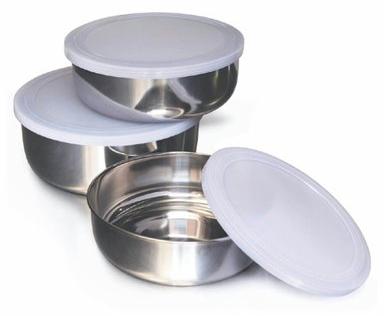 Plastic Stainless Steel Serving Bowls, Pattern : Plain