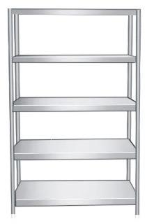 Stainless Steel SS Storage Rack, Color : Silver
