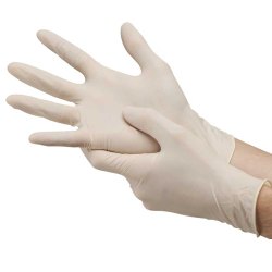 Latex White Hand Gloves
