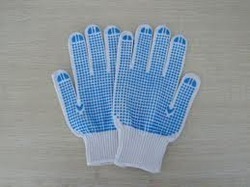 Cotton Dotted Gloves, Feature : Light weight, Accurate design, User friendly