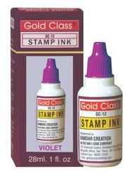 Gold Class Stamp Pad Ink, Packaging Size : 28 ml. 1fl. oz