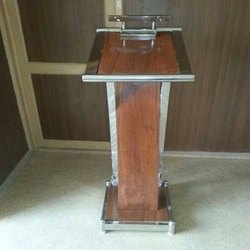 Stainless Steel Wooden Lecture Stand