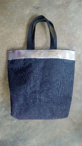 Plain jute shopping bag, Color : Blue