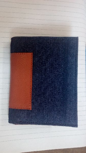Leather and Denim Wallet