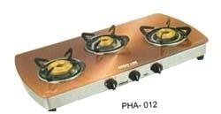 Rectangular Aluminum Three Burner Gas Stove, for Cooking, Feature : Corrosion Proof, High Efficiency