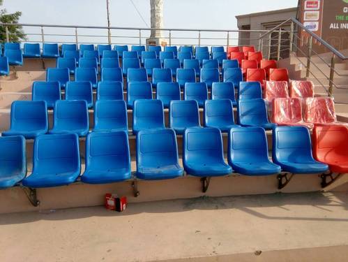 HDPE Non Poloshed Stadium Chair, for Waiting Areas, School Auditorium, College Auditorium, Pattern : Plain