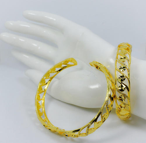 Artificial Golden Steel Bracelet, Packaging Type : Pouch