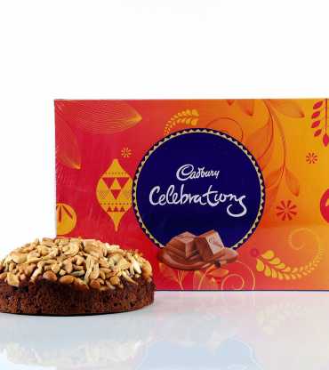 Cashew Cake &amp; Cadbury Celebrations Combo