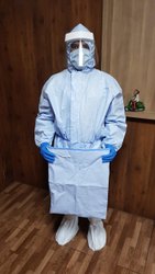 Latex Personal Protective Equipment Kit, For Safety Use, Color : Blue