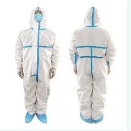 Full Cover Disposable Protective Suit, for Constructional Use, Size : M, XL
