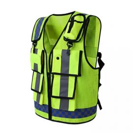 Polyster Road Safety Vest, for Auto Racing, Size : M, XL