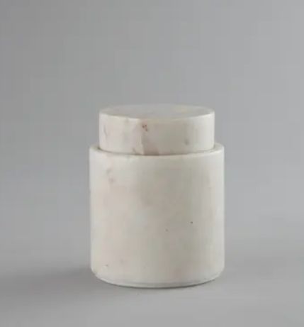 Plain Marble Jar, Shape : Round
