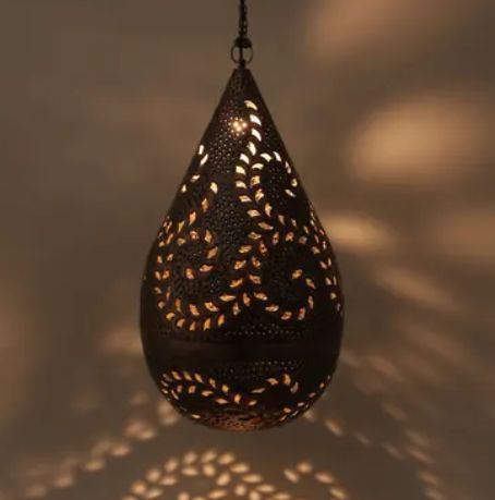 Polished Metal Moroccan Lamp, Size : Standard